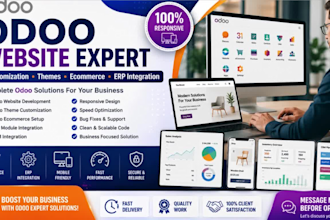 customize, design, odoo themes odoo website odoo ecommerce odoo erp integration