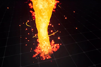 do fire explosion, vfx muzzle flash visual effect, compositing, fire explosion