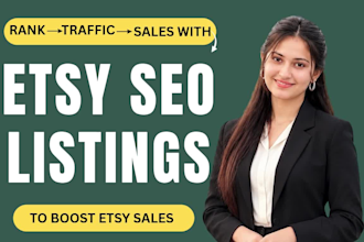 do etsy SEO to rank your listings on top and boost etsy sales