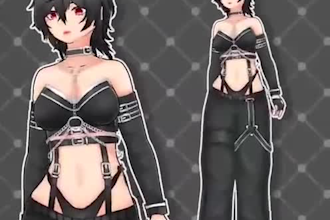 draw 2d vtuber model and pngtuber or animated GIF tuber in cute style