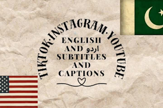 add english or urdu captions or subtitles to your video