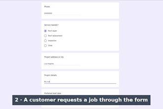 automate job request forms with auto reply emails
