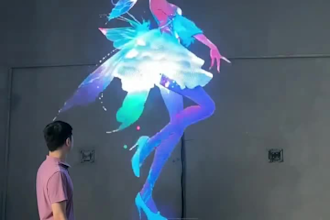 create 3d hologram videos holographic fan and stage visuals character animation