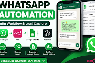 automate whatsapp lead capture with n8n