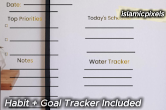 design printable planners, journals and workbooks