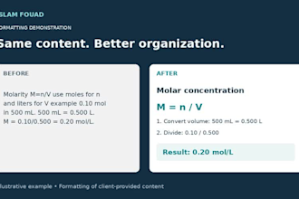 format your chemistry and pharmacy study notes in word and PDF