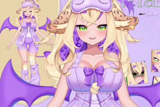 design and rig pro live2d vtuber, 2d vtuber model, 3d v tuber, ref sheet