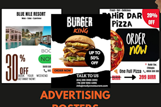 desgin eyecatching advertising posters