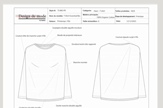 create professional fashion tech packs