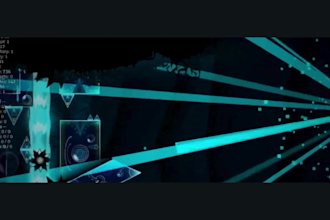 build geometry dash level, decorate, create layout for you