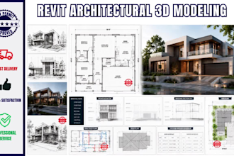 create fast revit architecture, 3d modeling revit