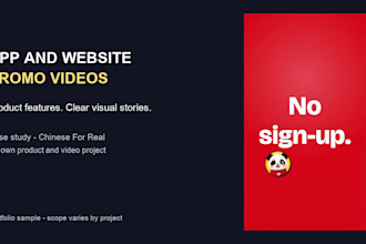 create an animated app or website promo video