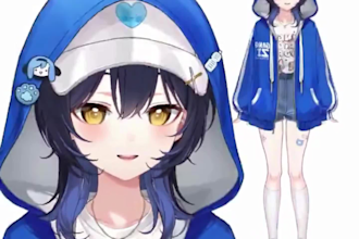 design and rig live2d vtuber model, anime model for streaming
