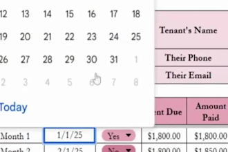 create a custom rent payment tracker spreadsheet dashboard for landlords