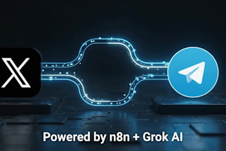 build fix custom twitter bot telegram bot grok ai agent x bot n8n automation