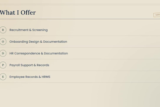 provide HR support, recruitment, training, and administration for your business