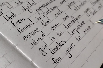 do neat handwritten notes, letters, and documents