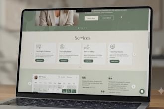design modern squarespace website redesign coaching website mobile course setup