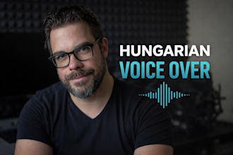 record hungarian voice over in a professional home studio