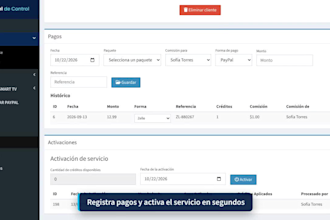 install a PHP client and subscription management panel with paypal