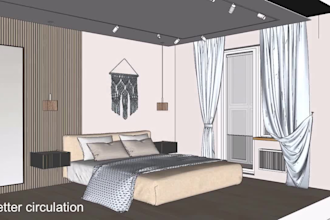 design a smart furniture layout for small spaces and rooms
