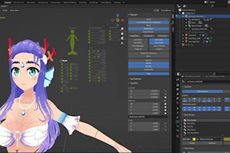 facial animate,facs for talkinghead,rig3d for livestream,webbased glb avatar,vrm