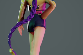 do 3d game ready characters