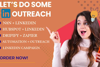 do linkedin automation and outreach and integrate with crms make com ghl zapier