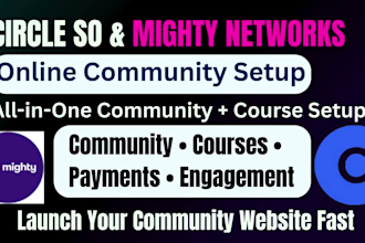 setup your circle so website or mighty networks community