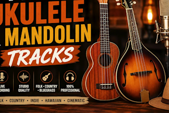record professional ukulele and mandolin tracks for your song