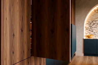 design kitchen interior in 3d and render