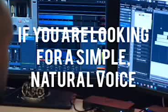 record a high quality voice over in an energetic or deep tone