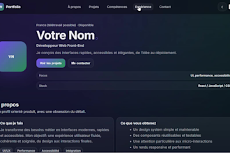 create site web modern