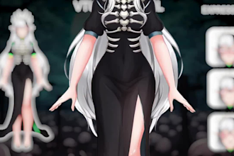 design and rig quality live 2d vtuber model, 2d vtuber model, vtuber commission