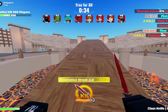 coach you to improve your skills in knife arena roblox