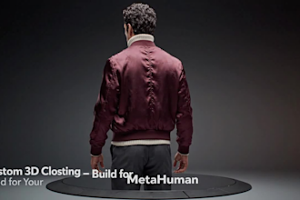 design realistic 3d clothing and outfits for your metahuman