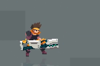 create pixel animation, sprite sheet, pixel character and game sprites
