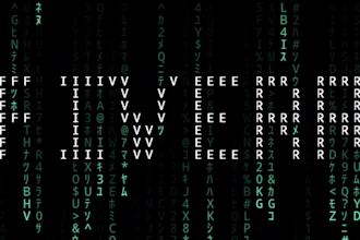 create a 3d matrix cyberpunk hacker digital rain animation