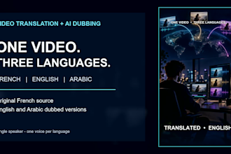 translate and dub your video in french arabic or english with ai