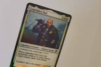 create customized cards in the style of mtg