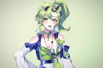 draw 2d vtuber model, live2d vtuber model 3d vtuber rigging, 2d streaming model