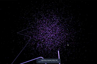 design a cinematic interactive website for music artists