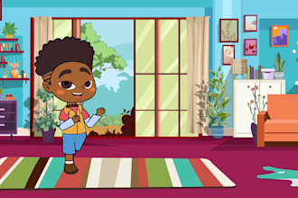 create 2d animated music video for kid