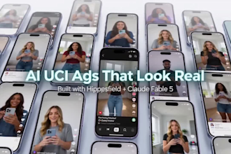 higgsfield ai ugc ad creative, facebook ads with higgsfield and claude fable 5