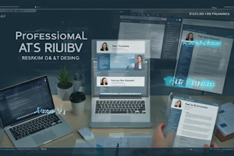 design a professional ats friendly resume CV and cover letter