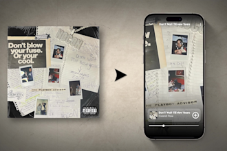 animate your album cover art for spotify canvas and social media