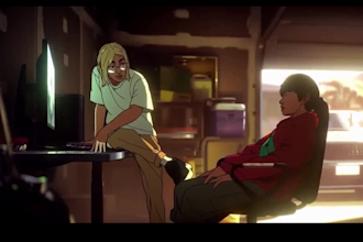 2d music video animation, album cover art, 2d japanese anime style cartoon video