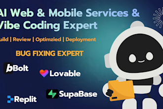 build, fix and deploy loveable, bolt, replit, and ai apps