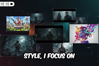design high ctr youtube thumbnails, or cartoon thumbnails