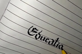 handwrite letters, assignments and notes